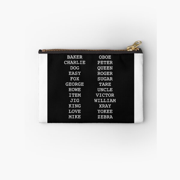 Item preview, WWII Phonetic Alphabet designed and sold by rokket2001.