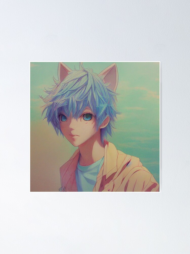 Catboy cute anime pastels for Manga lovers