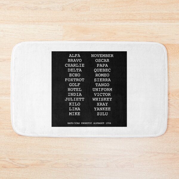 Item preview, NATO Phonetic Alphabet designed and sold by rokket2001.