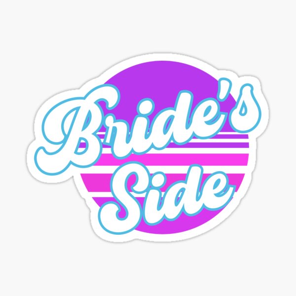 Item preview, Retro Bride's Side, Wedding Rehearsal, Brides Entourage designed and sold by DiensDesign.
