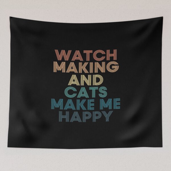Item preview, Watch Making And Cats Make Me Happy designed and sold by kindxinn.