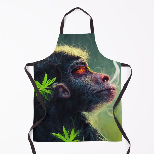 Item preview, Monkey smoking weed designed and sold by WeirdStation.