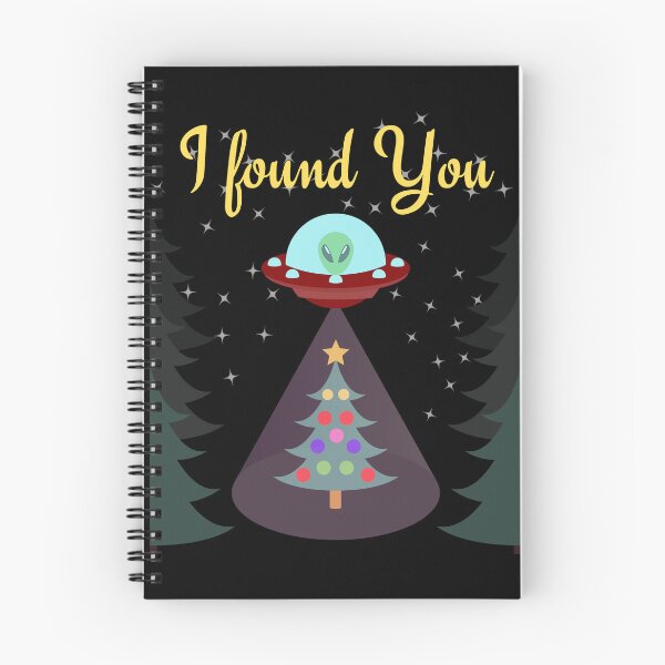 Item preview, Little Alien in Space Ship UFO light ray tracing Christmas Tree designed and sold by digitaldraw4you.