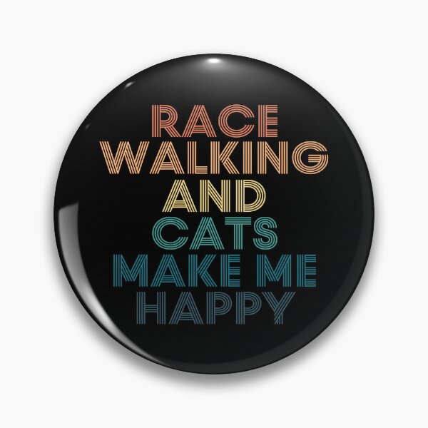 Item preview, Race Walking And Cats Make Me Happy designed and sold by kindxinn.