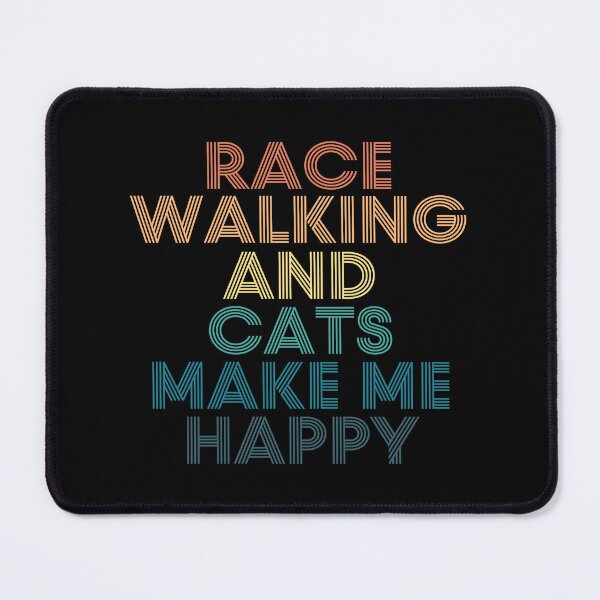 Item preview, Race Walking And Cats Make Me Happy designed and sold by kindxinn.