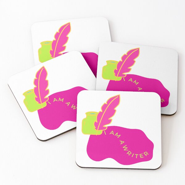 Item preview, I am a writer. Bold ink and quill design. designed and sold by CreativeStrand.