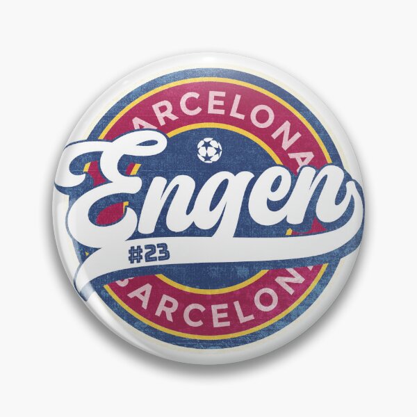 Item preview, Ingrid Engen #23 Barcelona Femeni Soccer Badge (Round) designed and sold by Numero14.