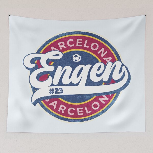 Item preview, Ingrid Engen #23 Barcelona Femeni Soccer Badge (Round) designed and sold by Numero14.