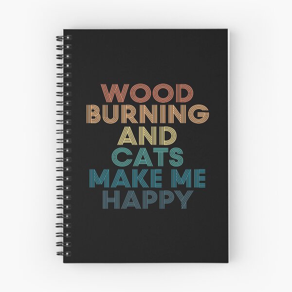 Item preview, Wood Burning And Cats Make Me Happy designed and sold by kindxinn.