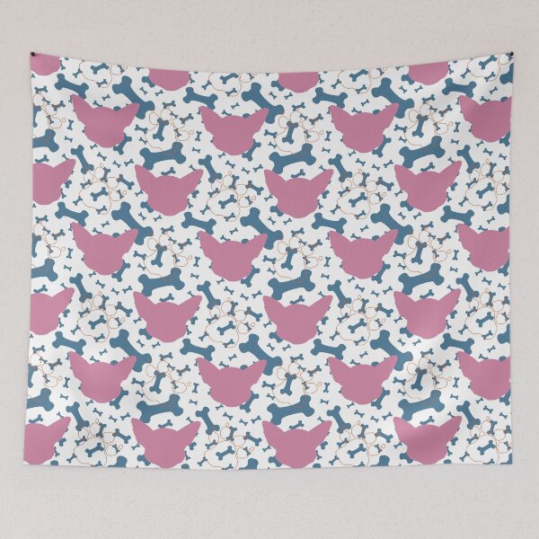 Item preview, Chihuahua pattern (pink) designed and sold by CinziArt.