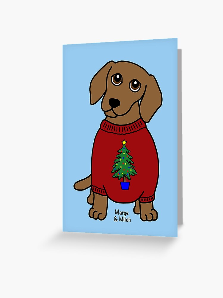 Sausage dog xmas clearance jumper