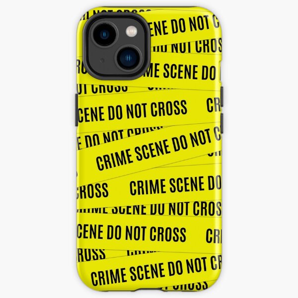 Crime Scene Tape Pattern iPhone Tough Case