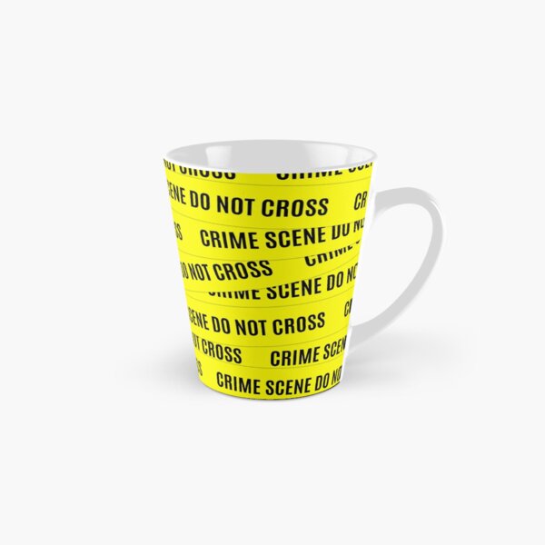 Crime Scene Tape Pattern Tall Mug