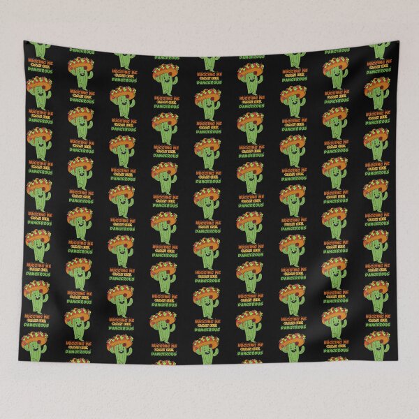 Item preview, Hugging Me Can Be Dangerous, cactus designed and sold by ESAMSTORE.