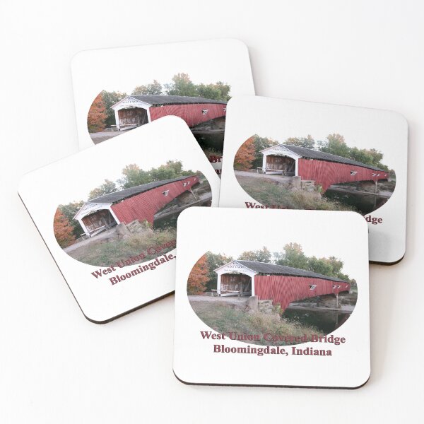 Item preview, West Union Covered Bridge in Indiana designed and sold by gotucoveredart.