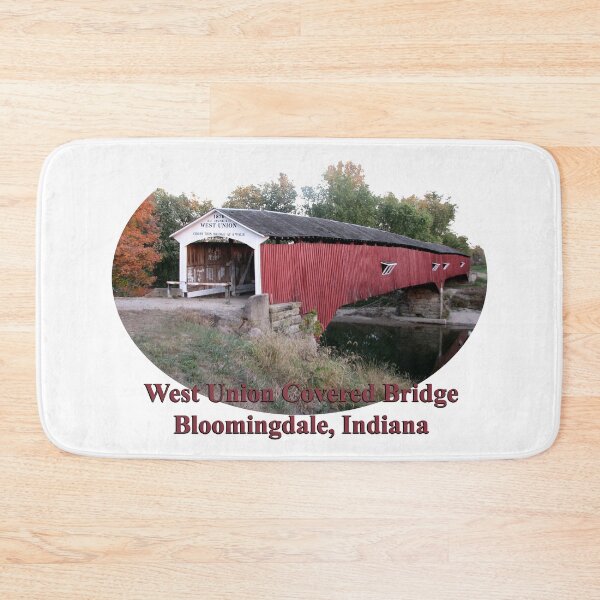 Item preview, West Union Covered Bridge in Indiana designed and sold by gotucoveredart.