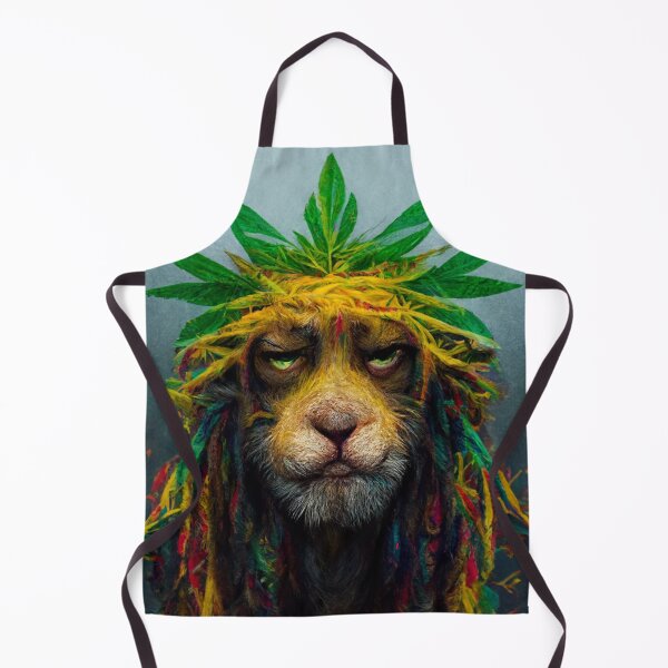 Item preview, Rasta peaceful doped lion designed and sold by WeirdStation.