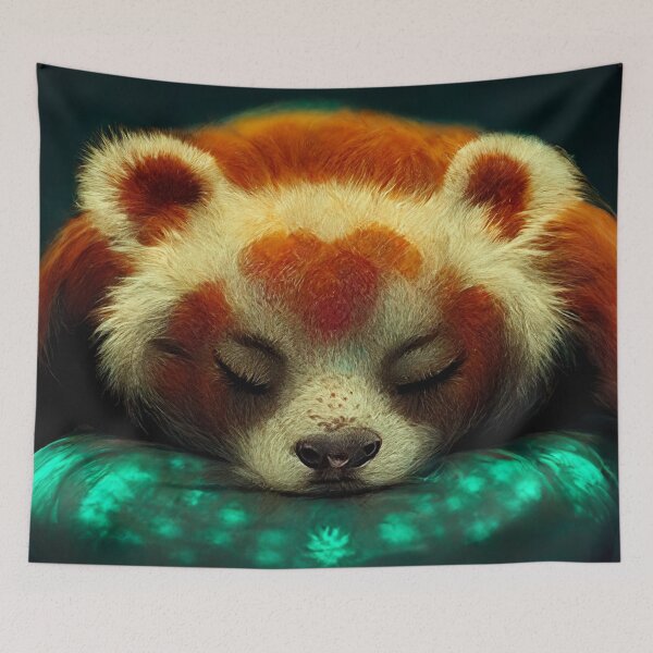 Item preview, Peaceful bear sleeping on pillow  designed and sold by WeirdStation.