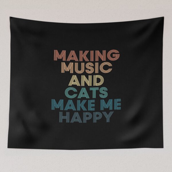Item preview, Making Music And Cats Make Me Happy designed and sold by kindxinn.