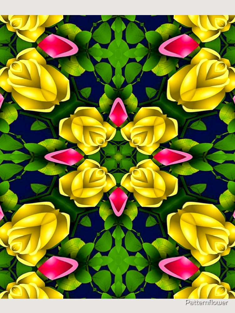 Thumbnail 6 of 6, Premium Oversized Sweatshirt, Red Yellow Roses Pattern designed and sold by Patternflower.