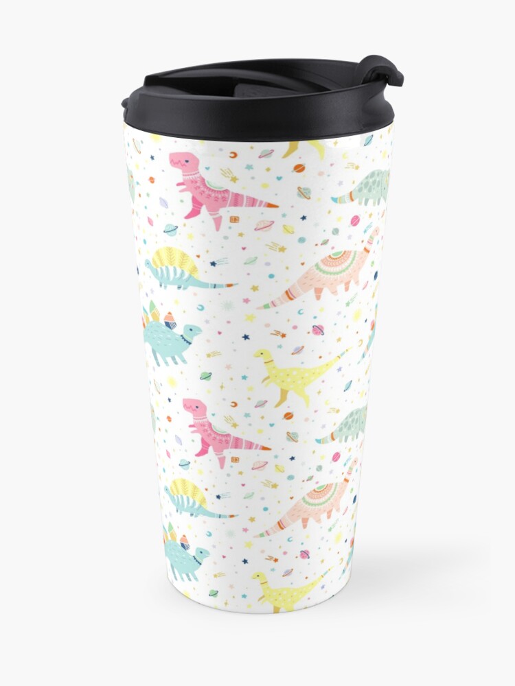 Alternate view of Dinosaur Pattern Travel Mug