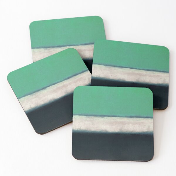 Item preview, mark rothko painting, green, white, black, artwork by mark rothko designed and sold by kinsley45.