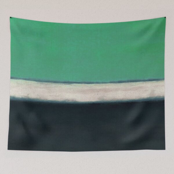 Item preview, mark rothko painting, green, white, black, artwork by mark rothko designed and sold by kinsley45.