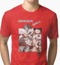 Bulma, Goku and the Red Ribbon Army - Dragon Ball Tri-blend T-Shirt
