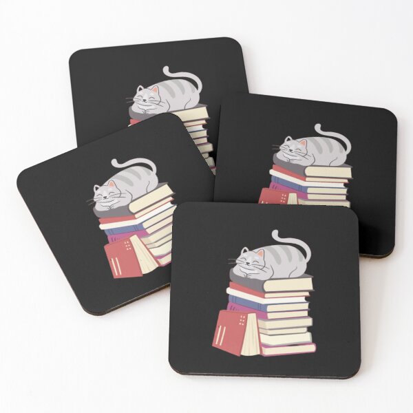 Item preview, Cat Sleeping On Books - Book Nerd designed and sold by Nero9o.
