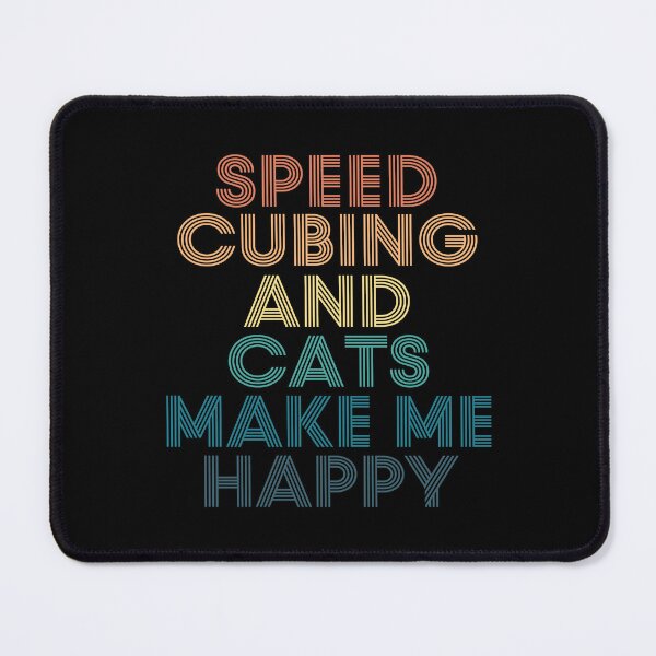 Item preview, Speed Cubing And Cats Make Me Happy designed and sold by kindxinn.