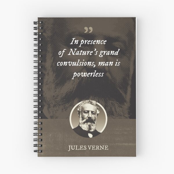 Item preview, Jules Verne - In presence of Nature's grand convulsions, man is powerless designed and sold by Syahrasi.