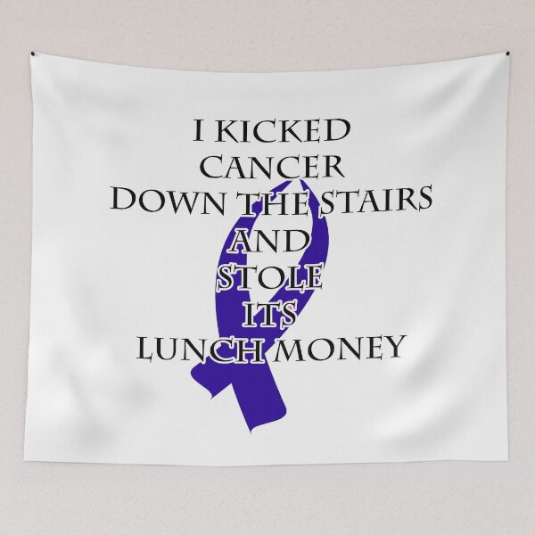 Item preview, Cancer Bully (Dark Blue Ribbon)  designed and sold by blakcirclegirl.