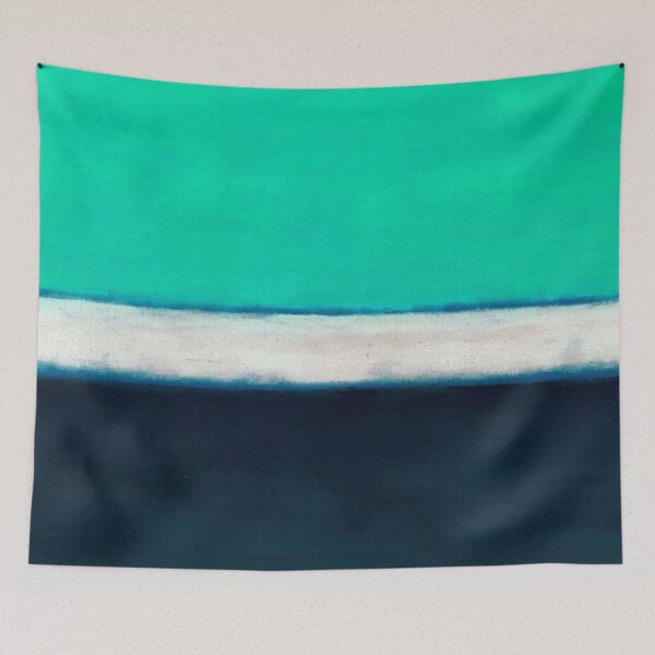 Artikelvorschau, mark rothko malerei, grün, weiß, schwarz, kunstwerk von mark rothko entworfen und verkauft von kinsley45.