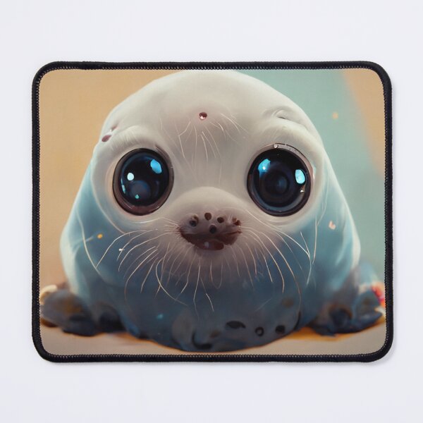 Item preview, Cute Baby Seal Portrait Painting designed and sold by Pet Shelter.