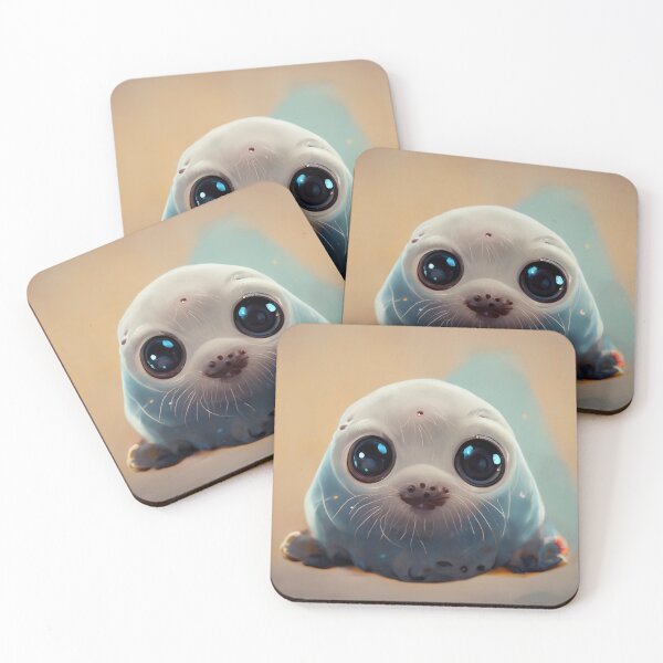 Item preview, Cute Baby Seal Portrait Painting designed and sold by Pet Shelter.