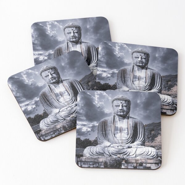 Item preview, Beautiful Buddha Kamakura JAPAN Daibutsu Art Print - Nigth Color designed and sold by XIX361ART.
