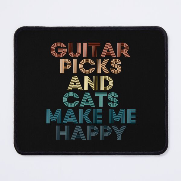 Item preview, Guitar Picks And Cats Make Me Happy designed and sold by kindxinn.