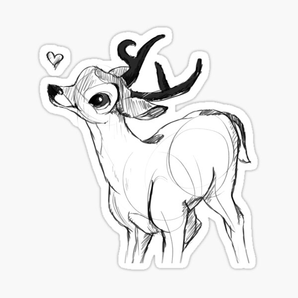 Artikel-Vorschau von Bambi sketch, designt und verkauft von BlueSkyWolf.