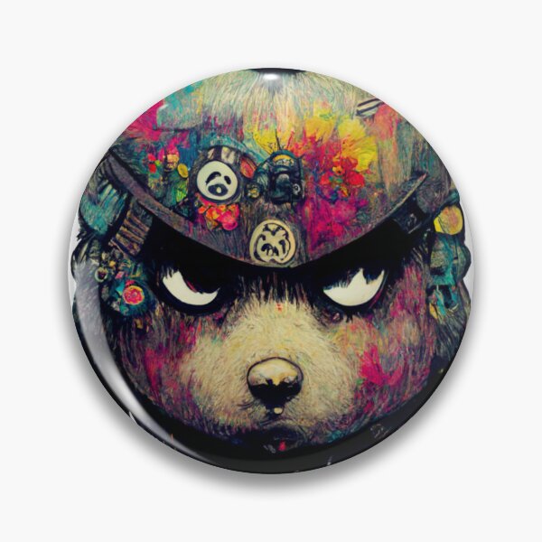 Item preview, angry bear graffiti art color designed and sold by keyd-studio.