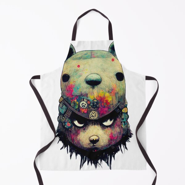 Item preview, angry bear graffiti art color designed and sold by keyd-studio.