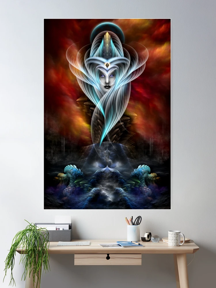 What Dreams Are Made Of Fractal Art Portrait by Xzendor7 Room Decor Poster Art Print