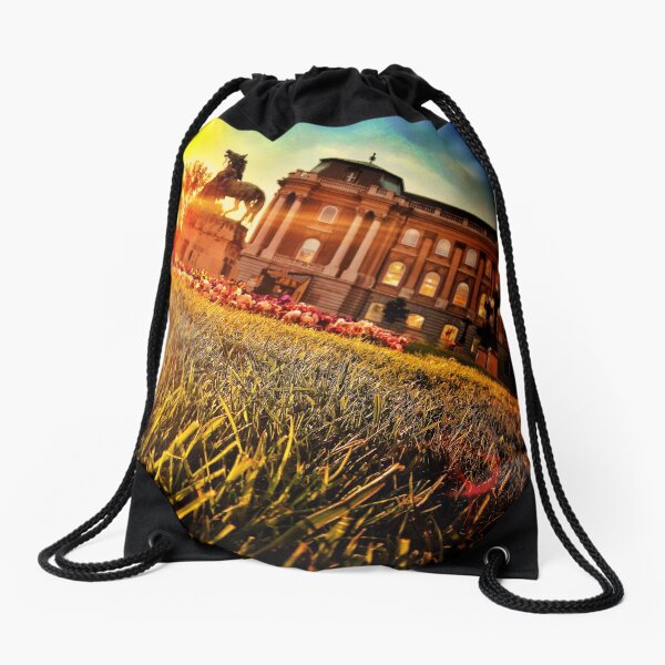 Wake Up Positive Today. Join the Happiness Movement Drawstring Bag