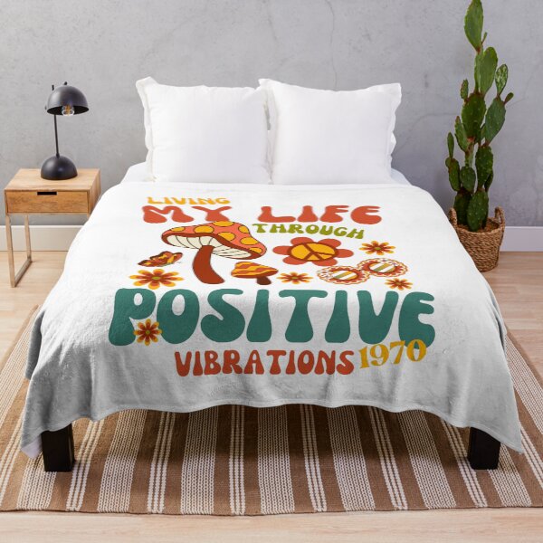 Item preview, Psychedelic 70s theme - living my life through positive vibrations designed and sold by yoshra.