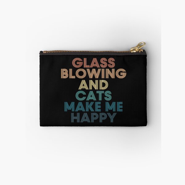 Item preview, Glass blowing And Cats Make Me Happy designed and sold by kindxinn.
