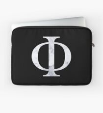 Phi weißer Marmor Laptoptasche