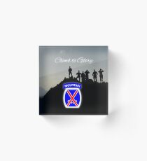 10th Mountain Division Acrylic Block