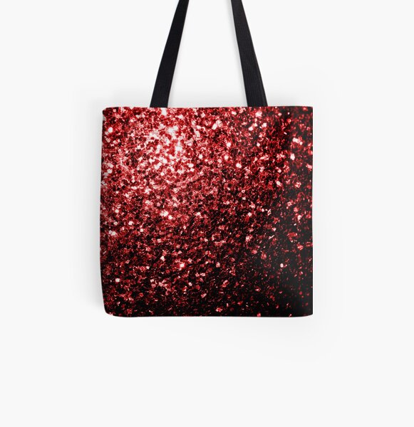 red sparkly handbag