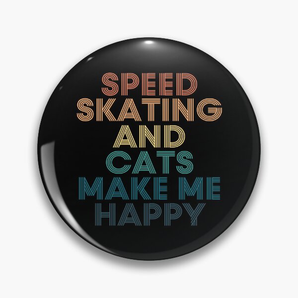Item preview, Speed skating And Cats Make Me Happy designed and sold by kindxinn.