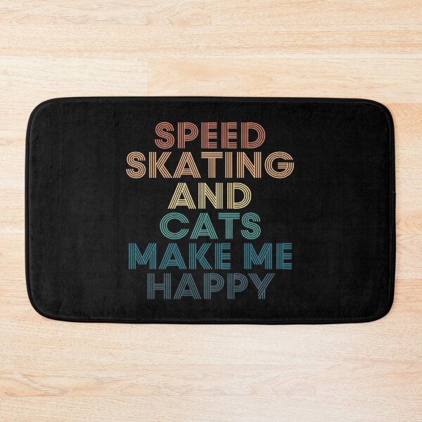 Item preview, Speed skating And Cats Make Me Happy designed and sold by kindxinn.