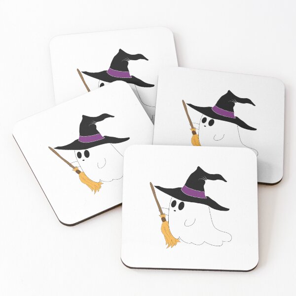 Item preview, Halloween Ghost with Hat Witch designed and sold by maarse.